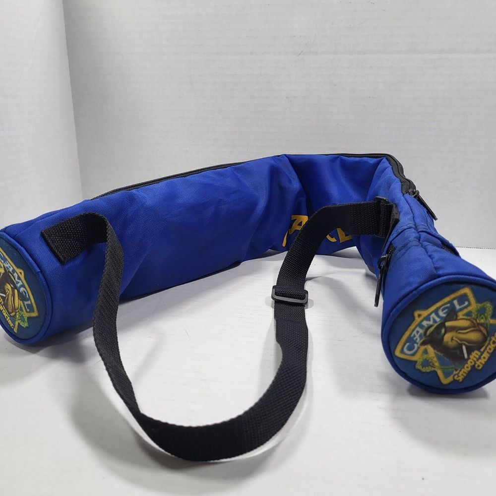 Vtg Joe Camel‎ Cigarettes 6 Beer/Soda Can Insulated Sling Carrier Bag